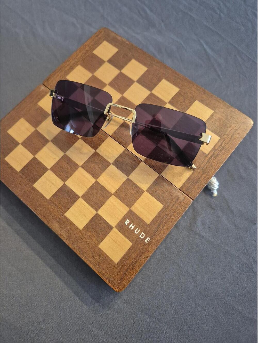 Rhude Rimless New Money Sunglasses